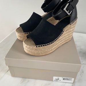 NEW! Marc Fisher Black Suede Espadrilles